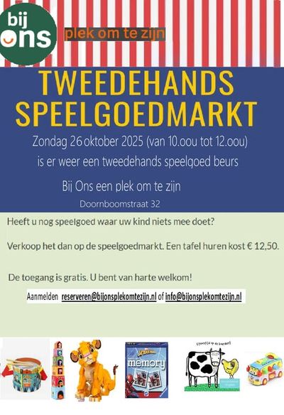 aankondiging speelgoedmarkt