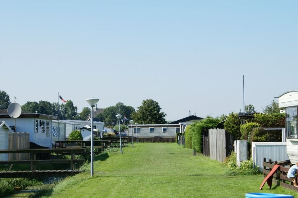 Stacaravans bij Camping de Eenhoorn