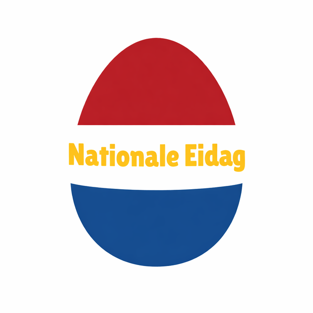 logo van Nationale Eidag, kom kijken naar de kippen en eieren tijdens  de opendag van fam. Rooijakkers, Venbergweg 17, Asten