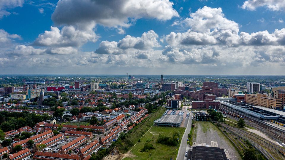 The area around central station Amersfoort.