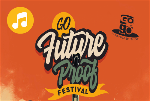Afbeelding met tekst Go Future Proof festival