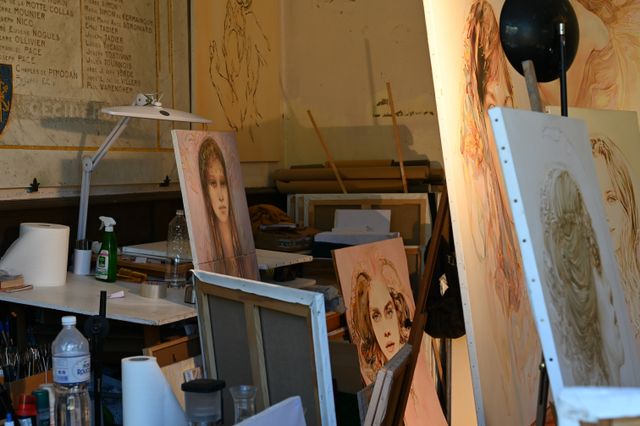 Atelier schilderijen