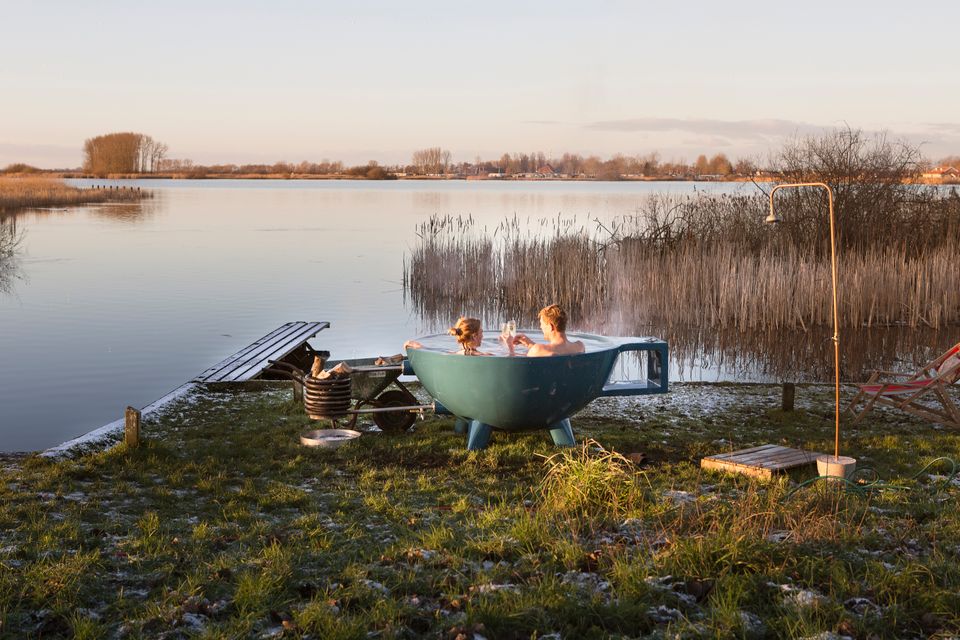 relaxen in de hottub