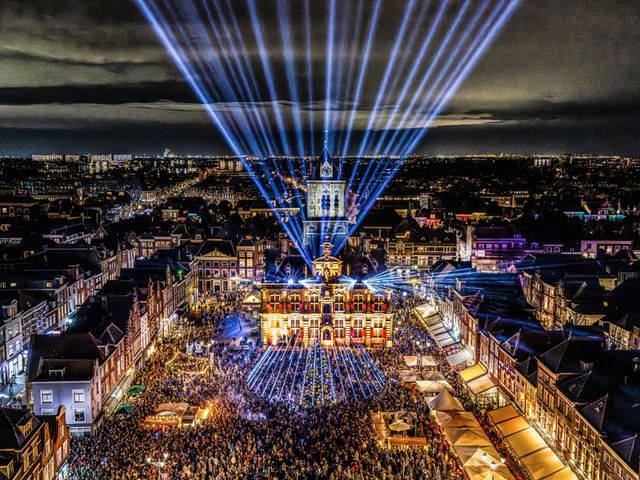 Lichtshow tijdens Lichtjesavond