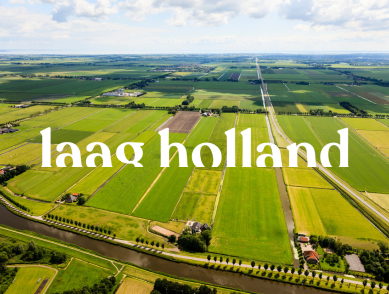 Logo Laag Holland met weilanden beeld