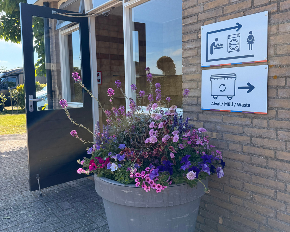 Abwaschbereich auf dem Camping De Wulp in Noordwijk