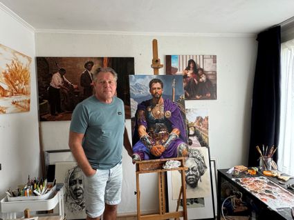 Art Café feiner Maler Antoon van den Broek Beek en Donk