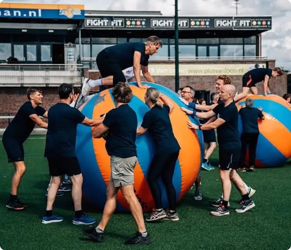 Foto van teamuitje