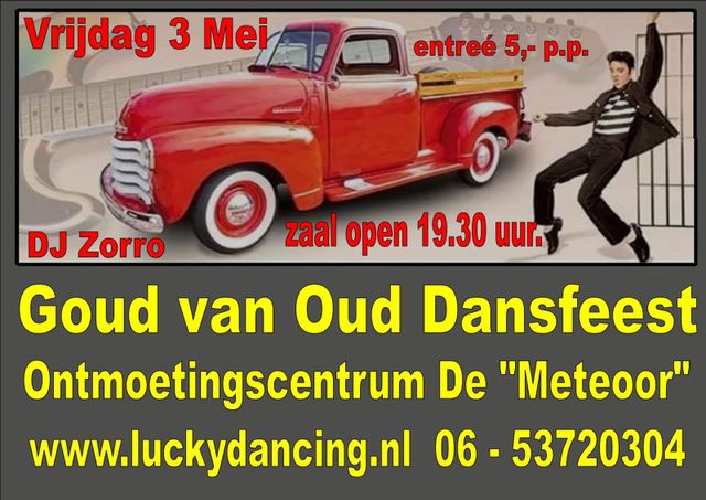 Flyer Goud van Oud dansfeest