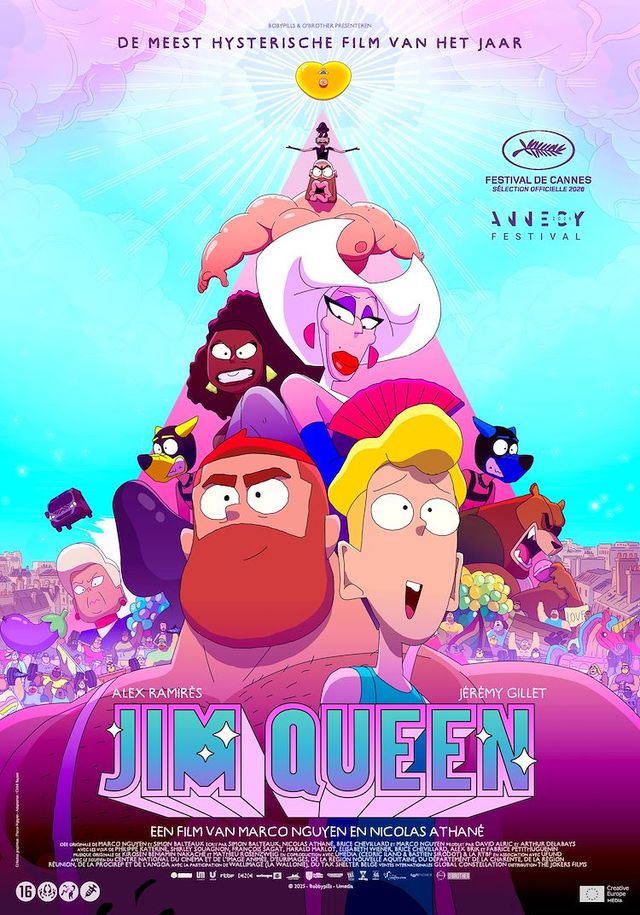 Poster van animatiefilm Jim Queen