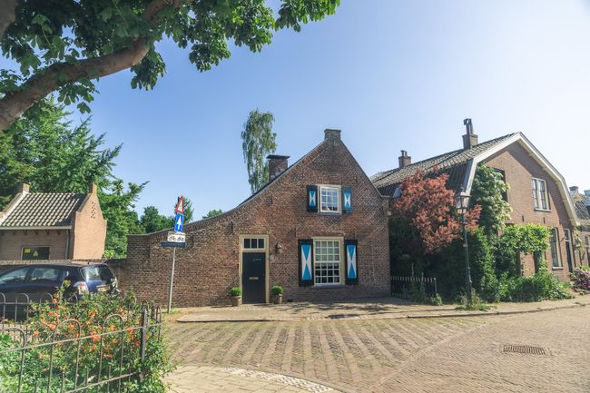 Oude gebouwen in Amerongen.