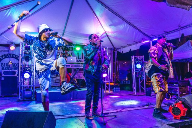The Sugarhill Gang tijdens een recent optreden in Sarasota, Florida