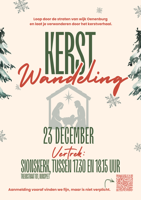 Poster kerstwandeling