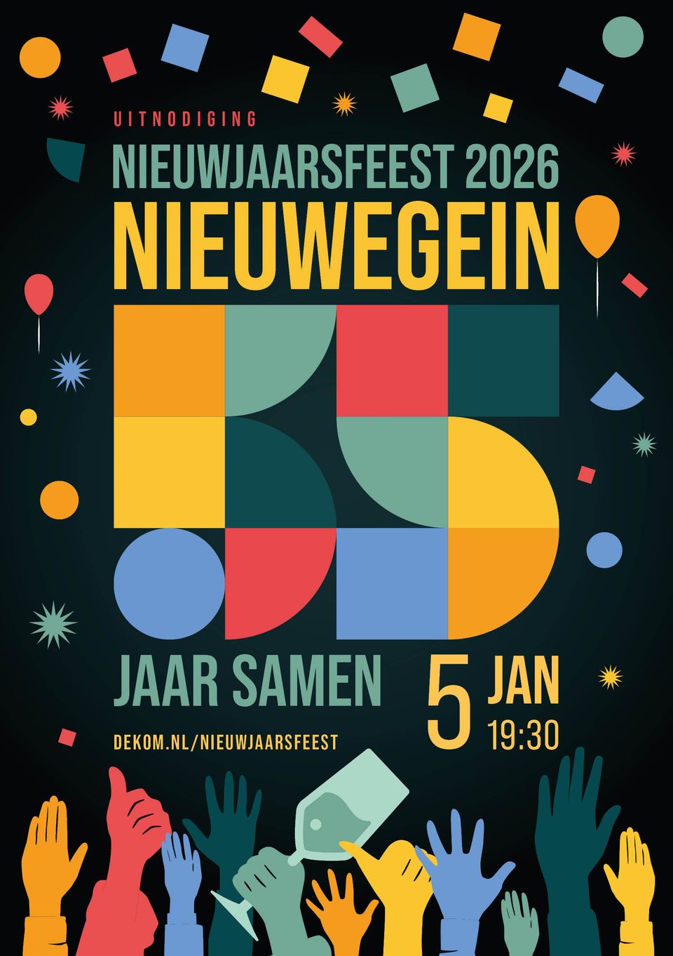 Uitnodiging nieuwjaarsfeest