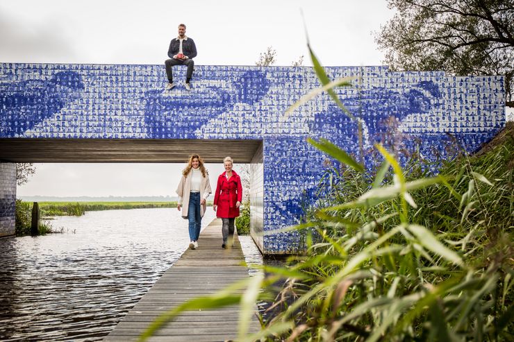 Elfstedenmonument Tegeltjesburg wandelen