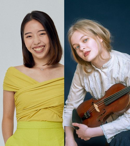 Twee vrouwelijke muzikanten