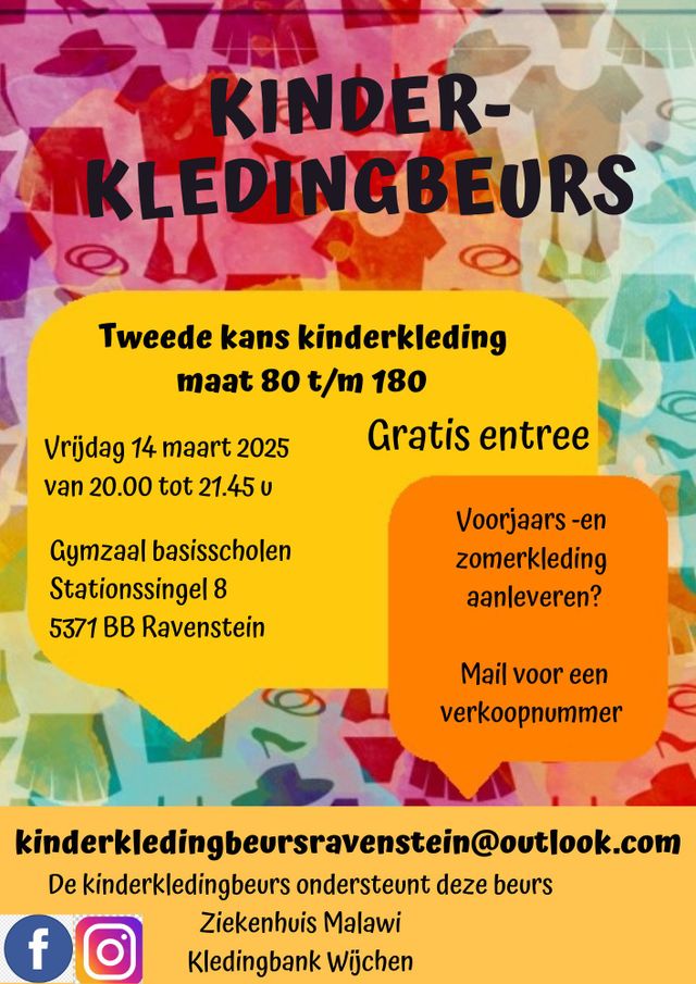 Flyer Kinderkledingbeurs Ravenstein