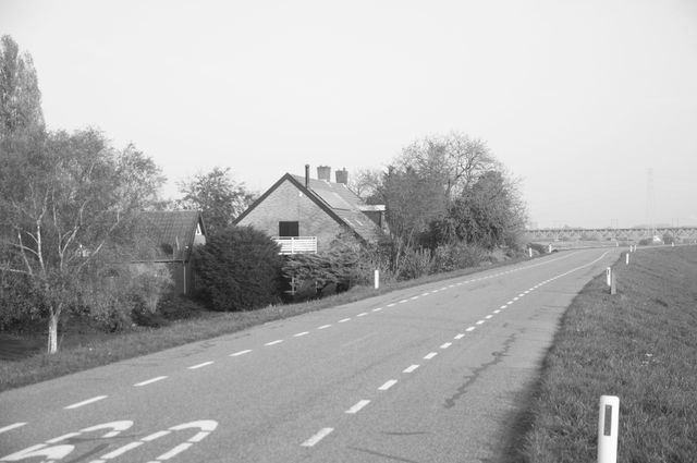 Remains of the house on the dike where the Polish soldiers established a company headquarters from which the crossing attempts were coordinated.