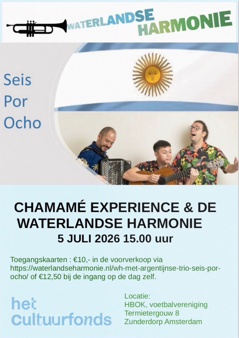 De poster van Waterlandse Harmonie
