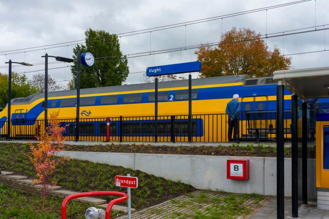 Het tijdelijke NS Station Bestevaer in Vught