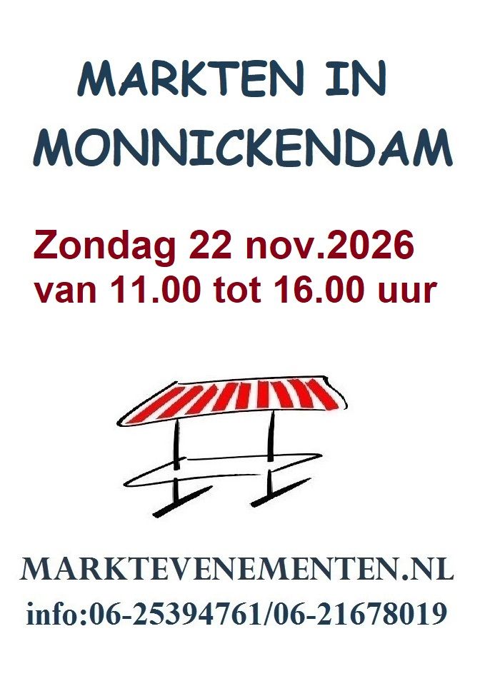 Poster pietenmarkt Monnickendam