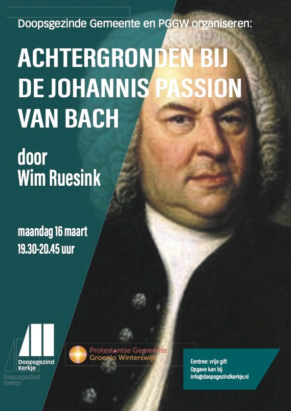 Lezing | Achtergronden bij de Johannis Passion