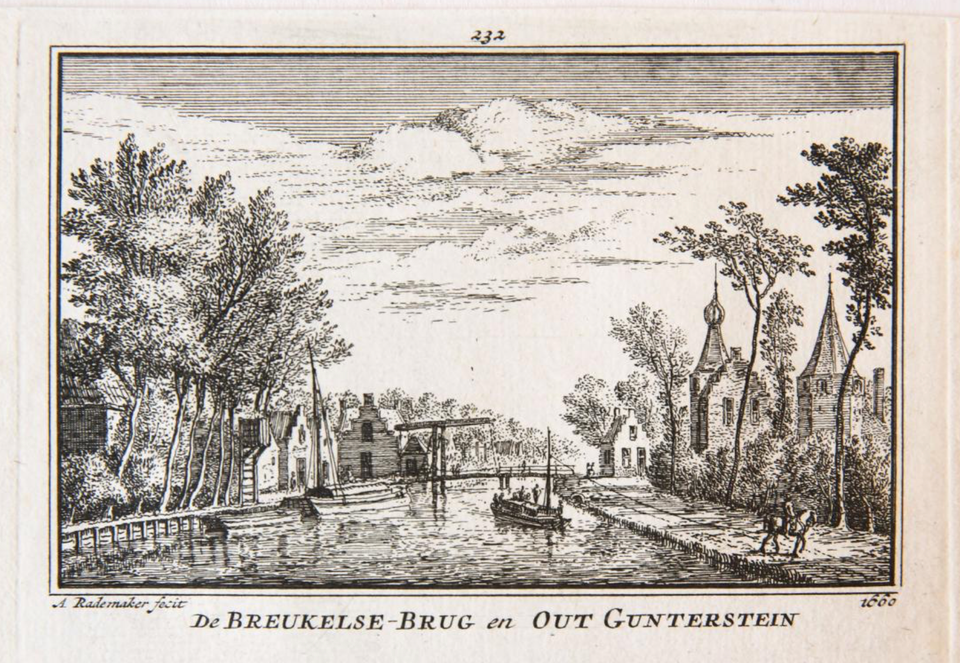 Brug bij Breukelen historische afbeelding