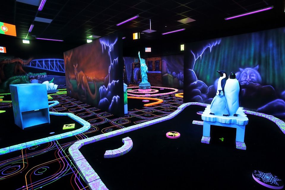 GlowGolf Maastricht golfbaan pinguins