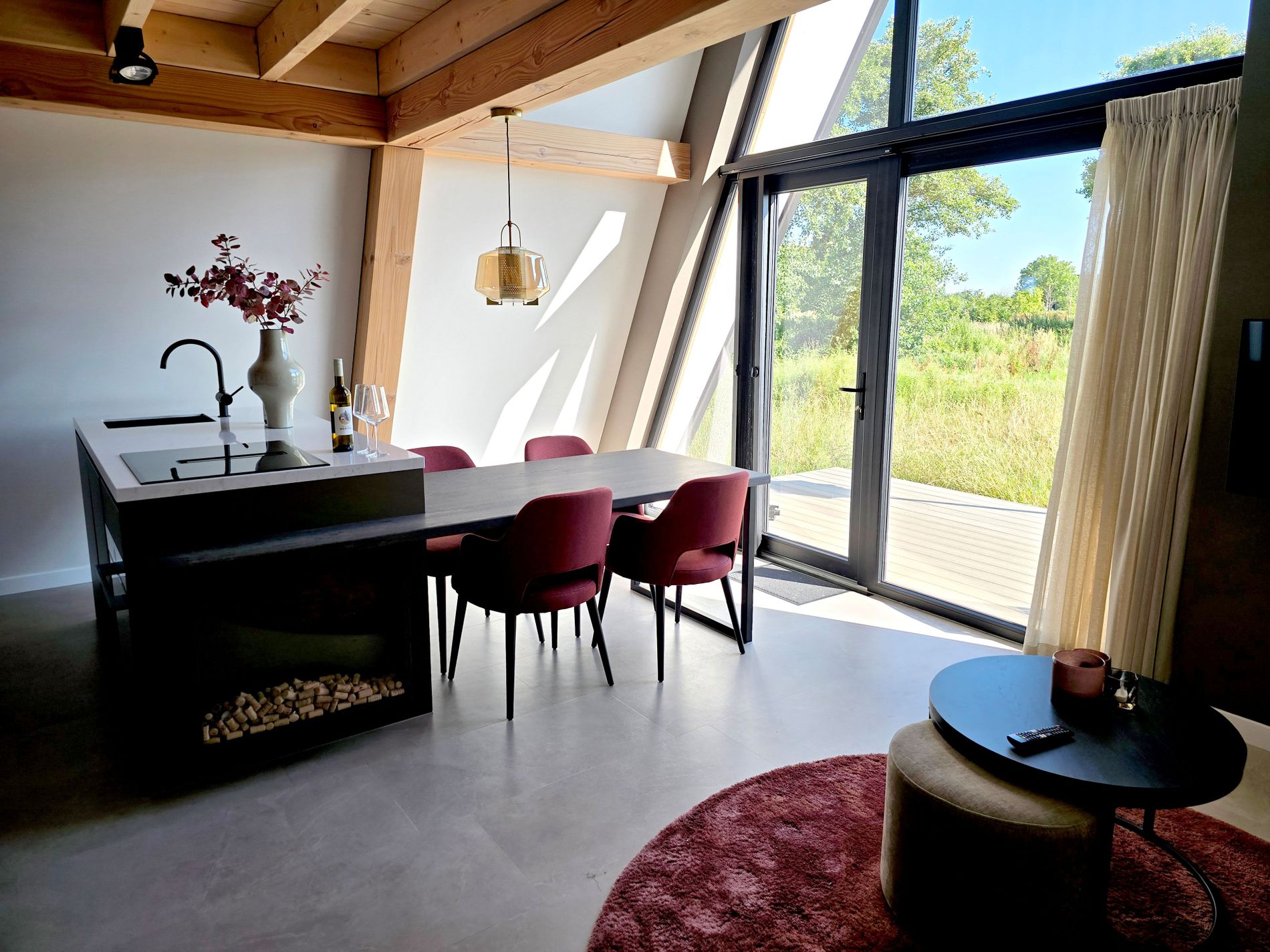 A Frame lodge, voorzien van alle privacy, luxe en comfort