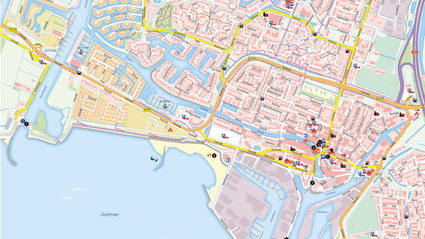 Plattegrond van Lemmer.