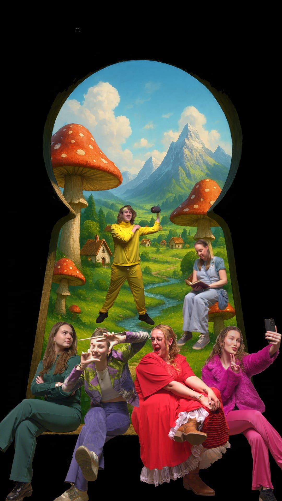 Alice! bij Openluchttheater Hoessenbosch sleutelgat