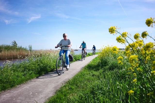 Fietsen op het Aldegeaster Brekken Brekkenpaad,