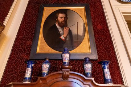 Zelfportret van Paul Tétar van Elven in het Museum Paul Tétar van Elven