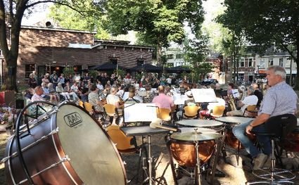 Foto van het orkest tijdens het zomer concert