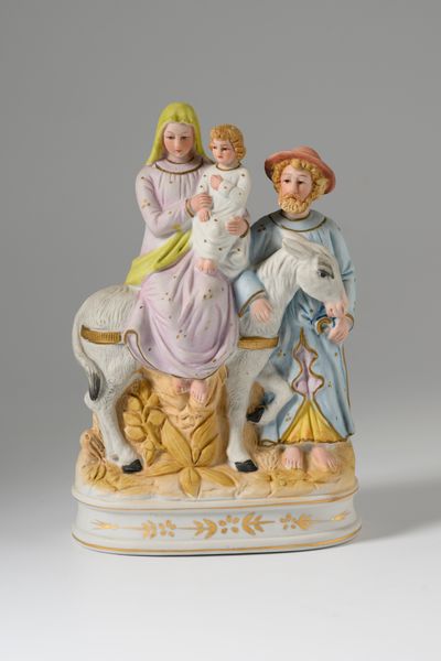 de heilige familie met ezel