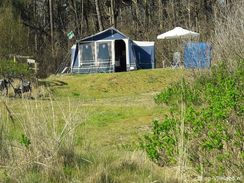 4-6 persoons vouwwagen op camping Stortemelk
