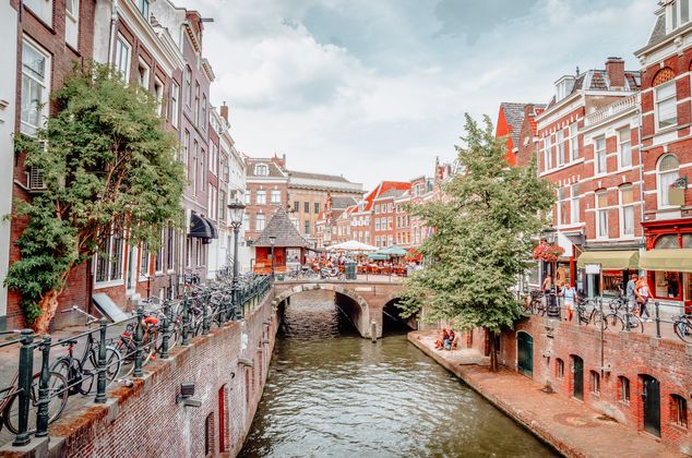 Utrecht grachten centrum domkwartier