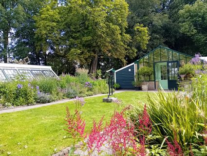 Zicht op de tropische kas