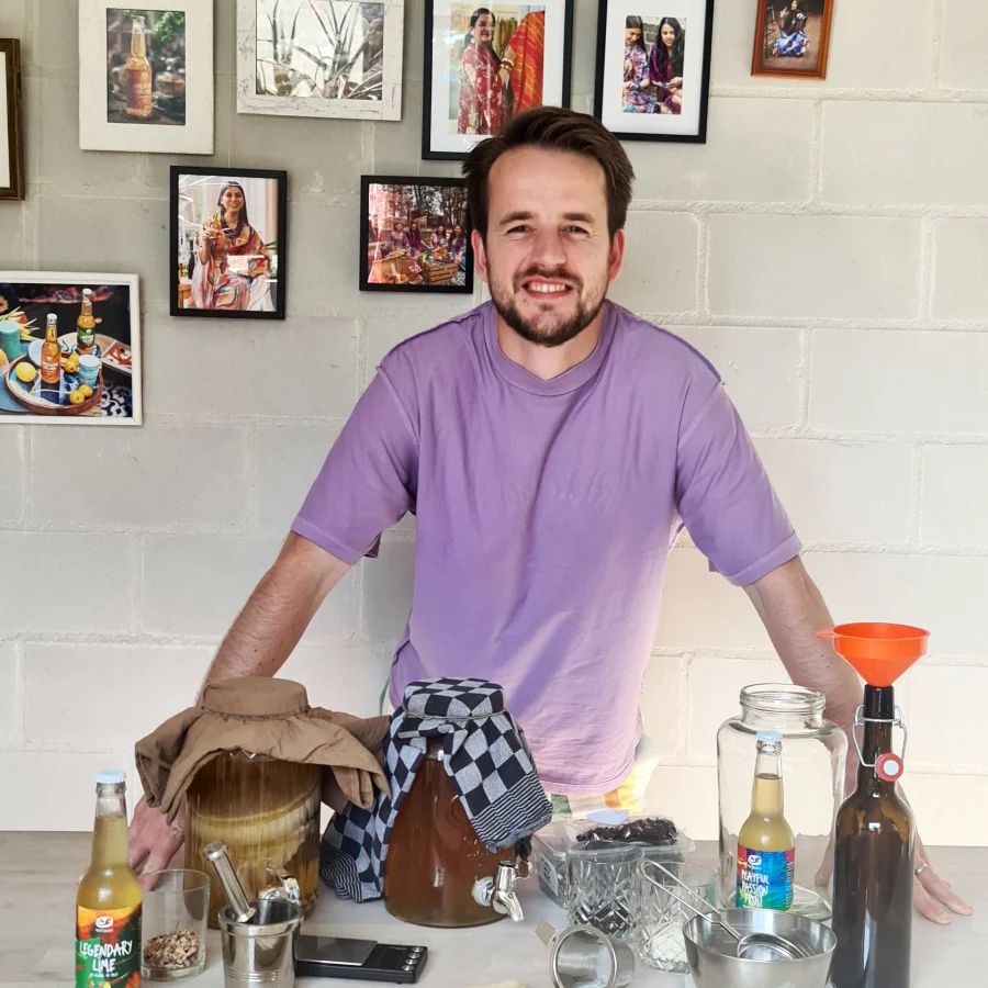 Joris van den Broek oprichter van Untamed Kombucha