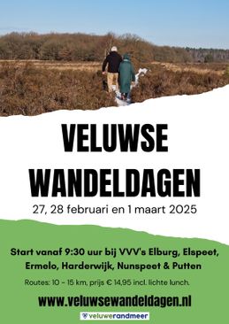 Veluwse Wandeldagen 2025 poster