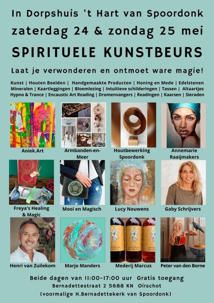 spirituele kunstbeurs aankondiging