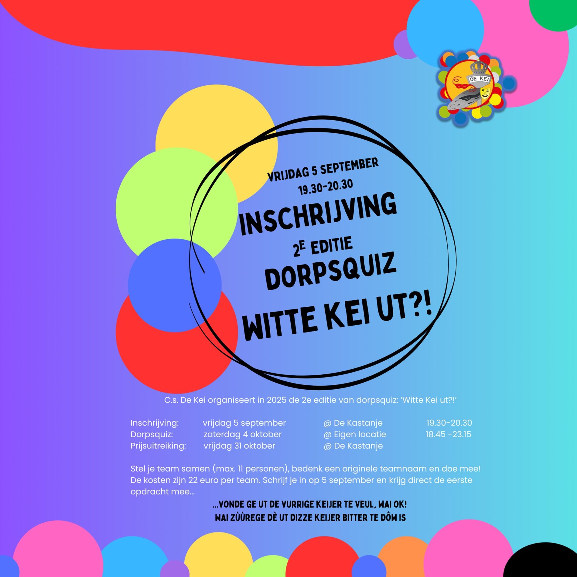 Affiche Dorpsquiz 2025