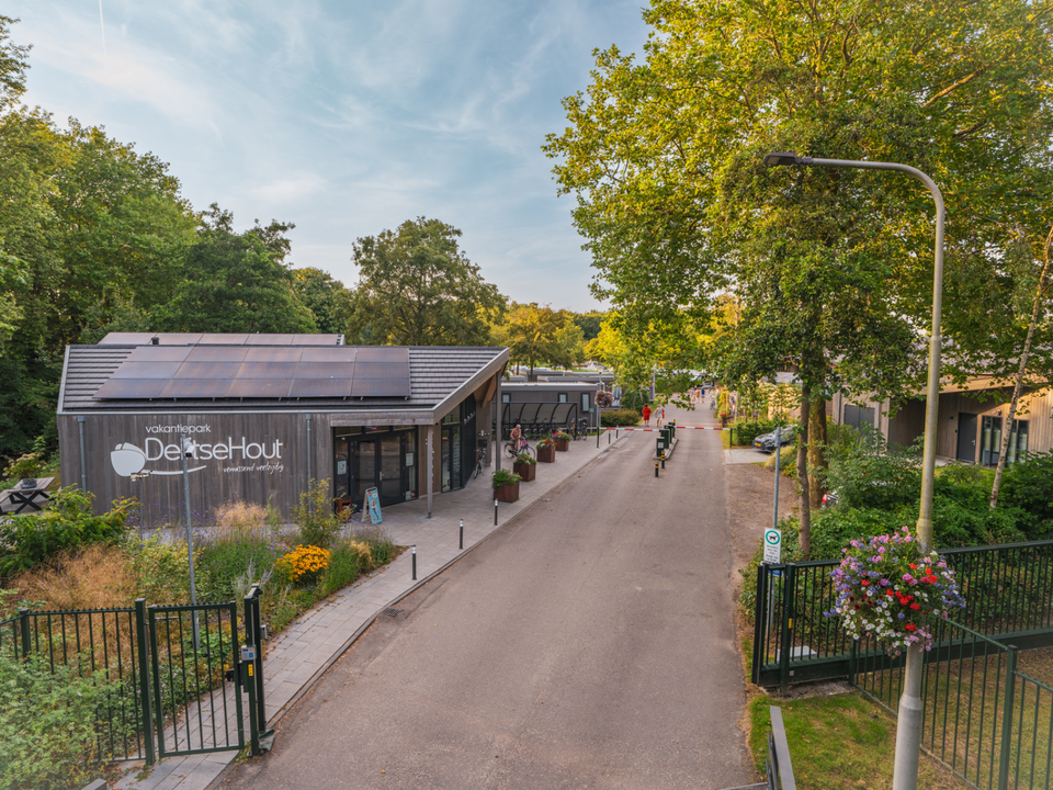 Ingang van vakantiepark Delftse Hout