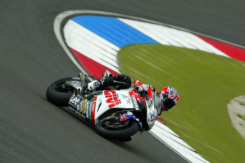 Motor op het TT Circuit in Assen.