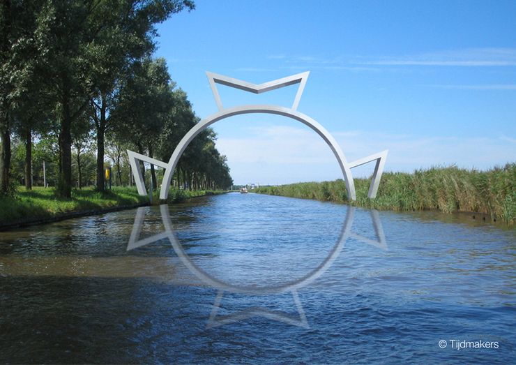 Finishpunt van de Elfstedentocht op de Bonkevaart