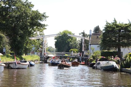 Varen over de Slangevecht in Breukelen.