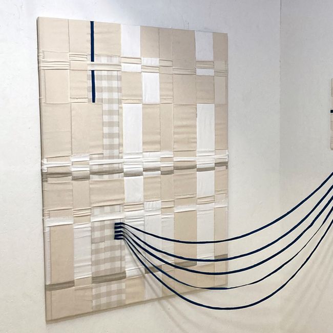 detail mixed-media installatie