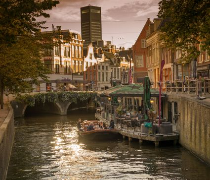 De grachten van Leeuwarden.