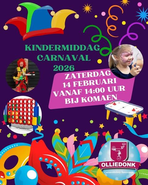kindermiddag carnaval olliedonk