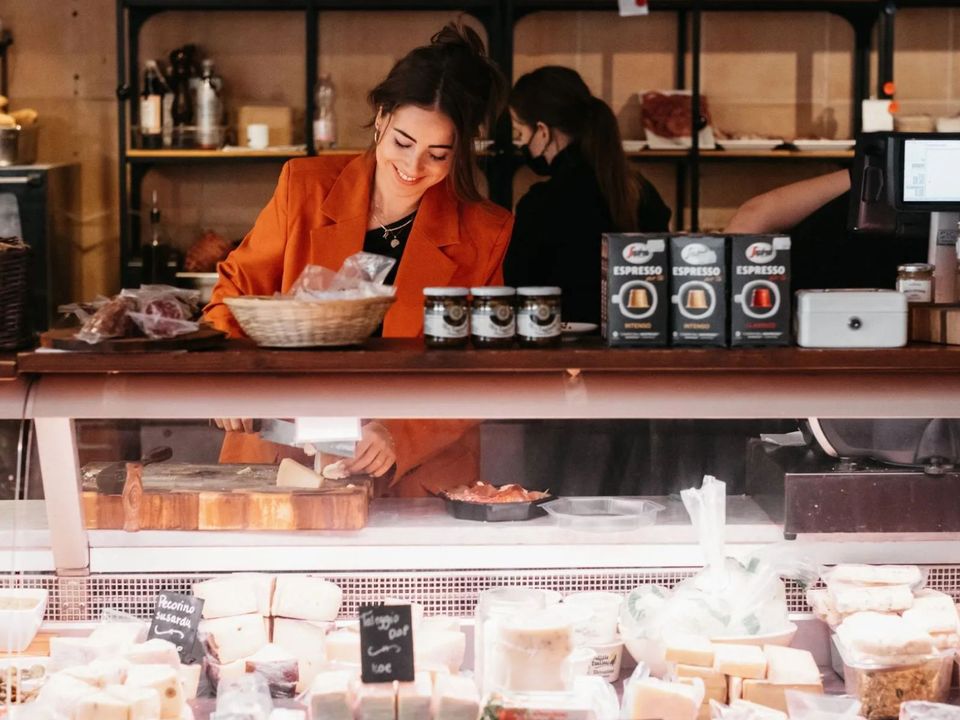 Toonbank van Il Tartufo in Delft